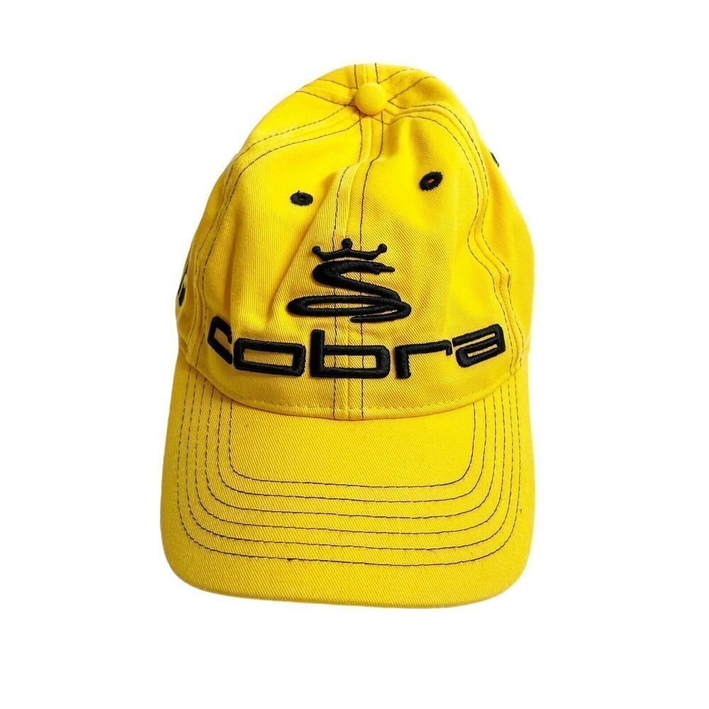 King Cobra Footjoy FJ Speed Baseball Cap Yellow Golf Hat Embroidered Adjustable